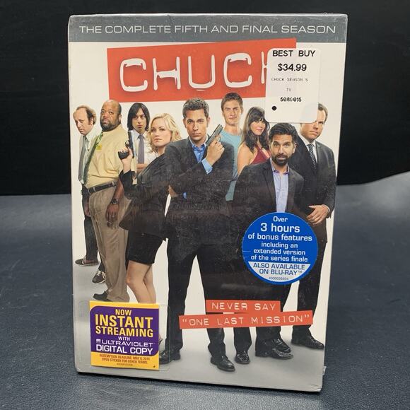 Chuck: The Complete Fifth and Final Season - DVD, Sealed Widescreen. G - Picture 1 of 3